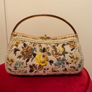 Vintage wicker handbag